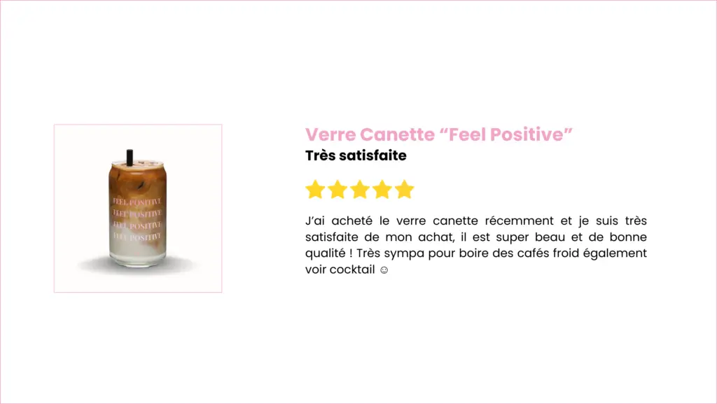 Feel Positive - verre canette