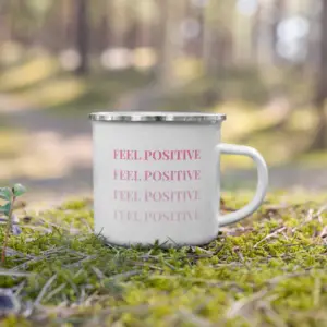 Mug émaillé Feel Positive