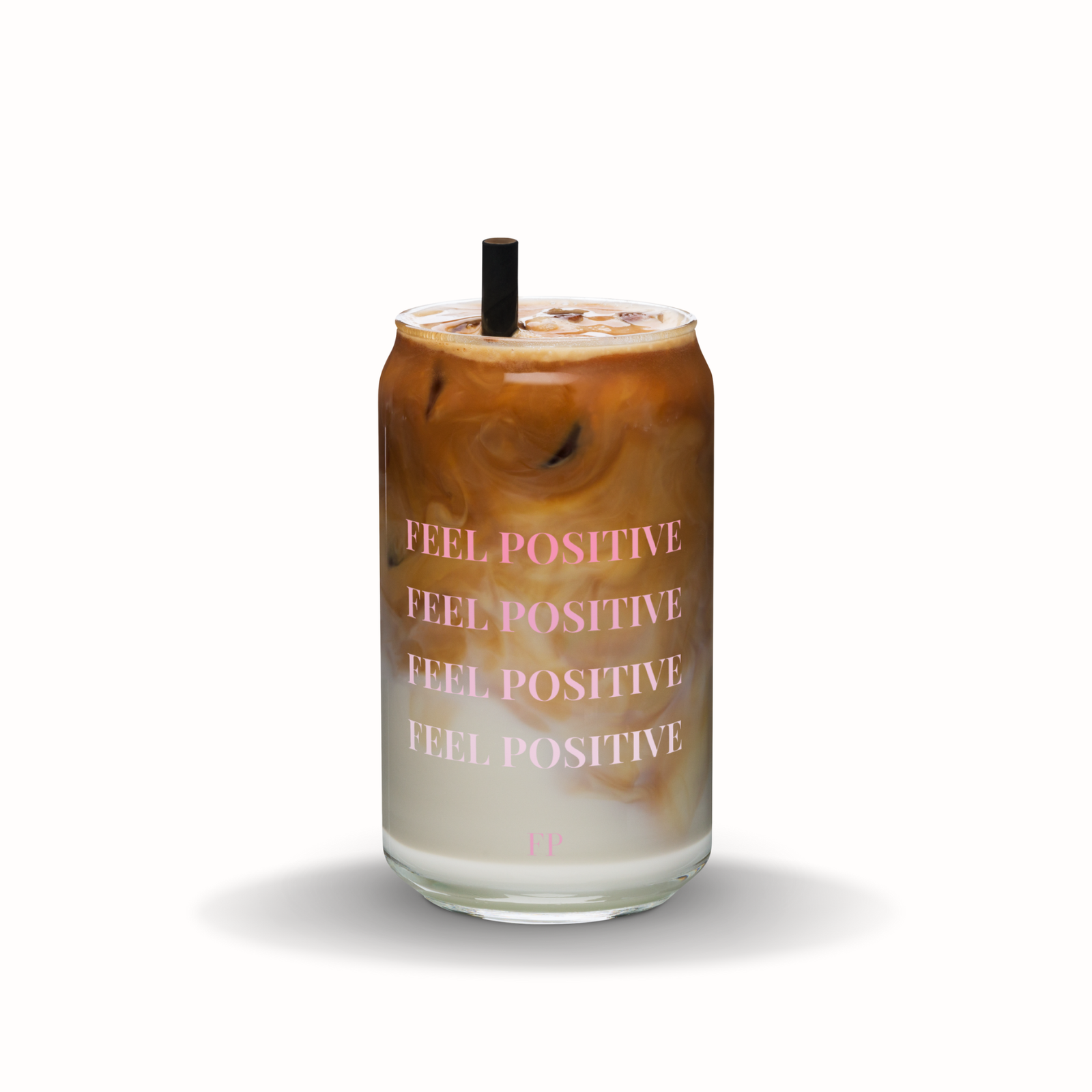 Verre canette "Feel Positive"
